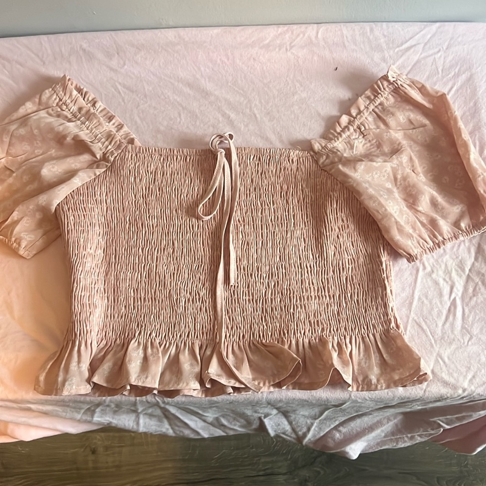 Pink crop top